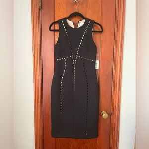 Calvin Klein Black Cutout Midi Dress BRAND NEW